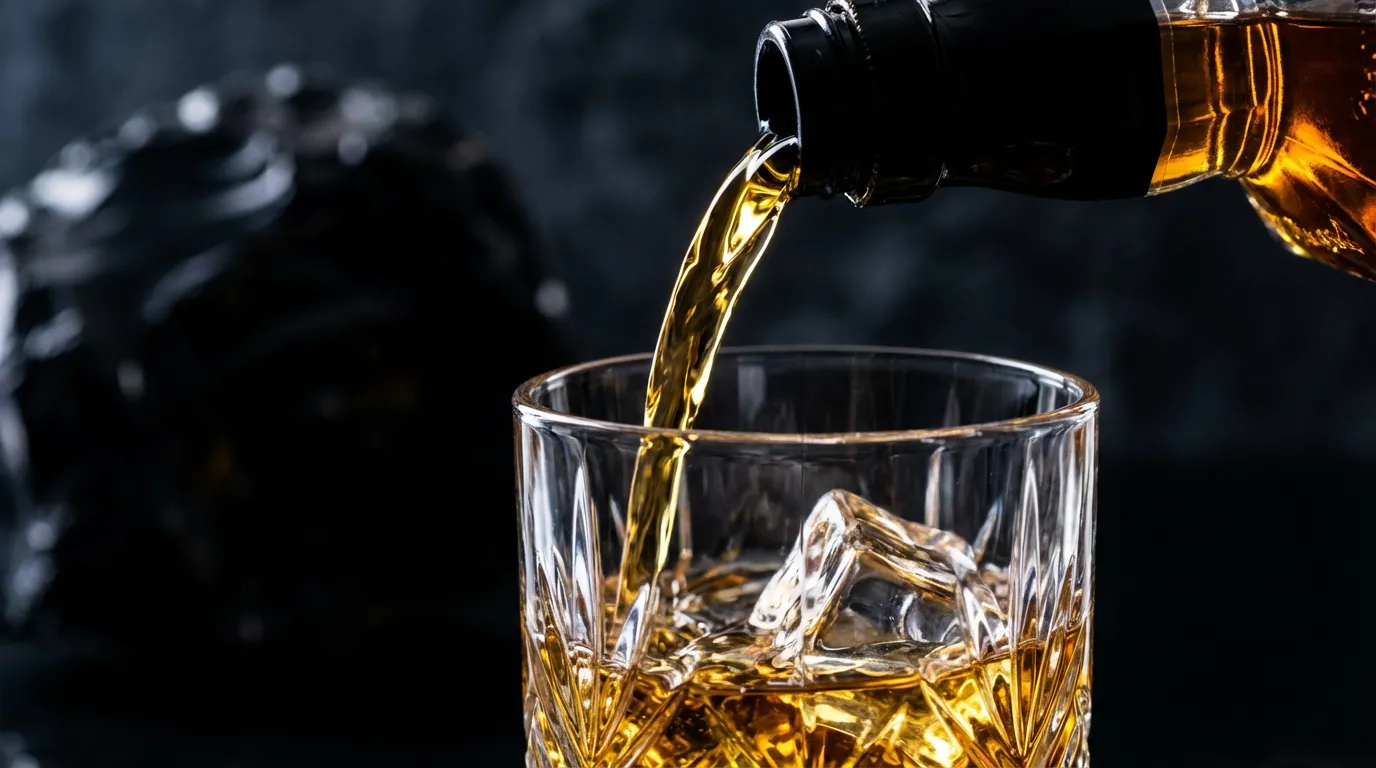 Liquid Gold Whiskey Pouring